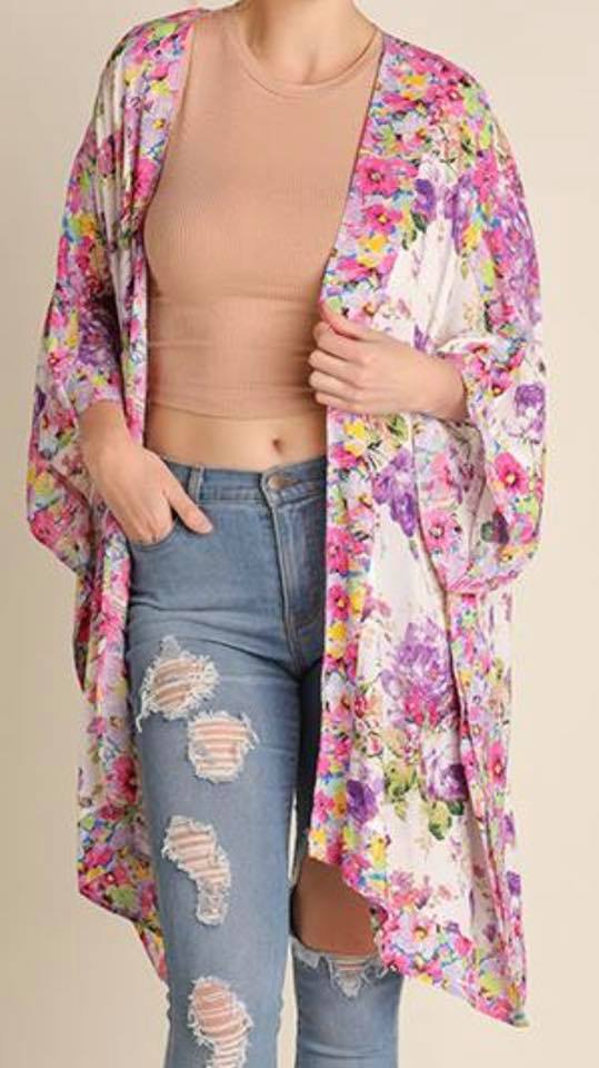 Spring Floral Kimono